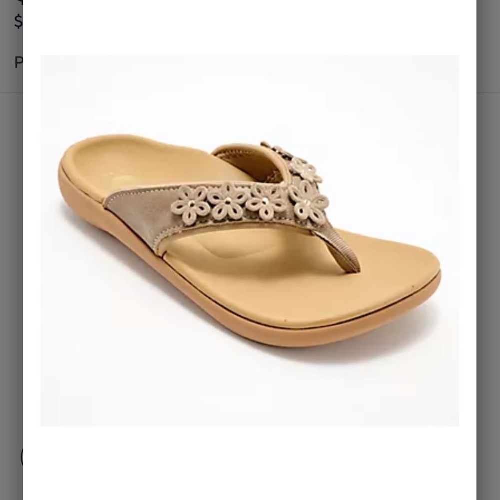 Revitalign‎ Orthotic Floral Thong Sandals- Yumi Hamptons